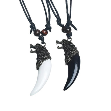 Viking Wolf Pendant Necklace